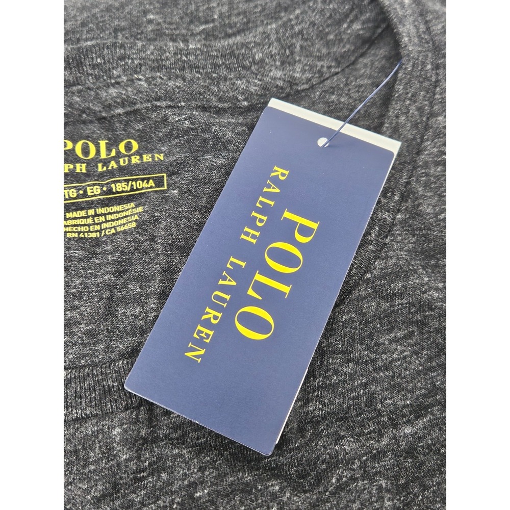Polo Ralph Lauren Charcoal Gray Long Sleeve Crew Neck Pony T-Shirt Men's XL NWT! - Picture 10 of 10